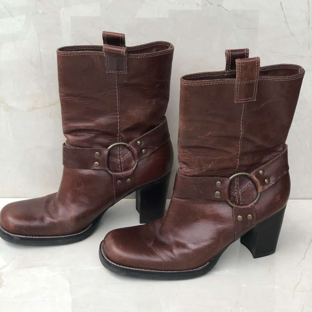 Vintage Boots 90’s Mia Leather Size 7,5